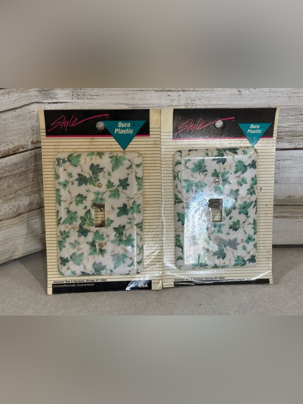2 New old stock light switch covers